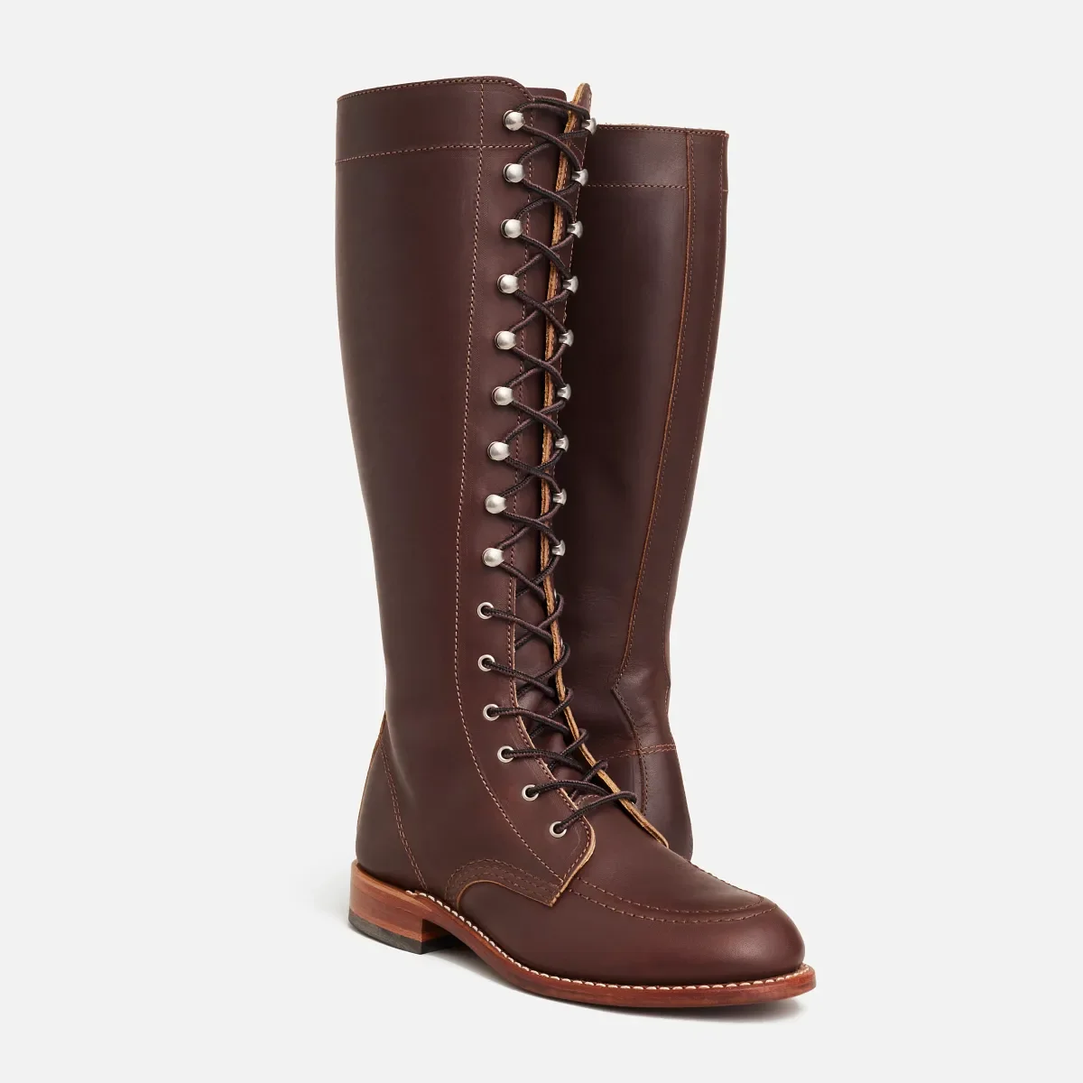 Gloria Damen-Hochtiefstiefel aus Mahagoni-„Oro-iginal“-Leder
