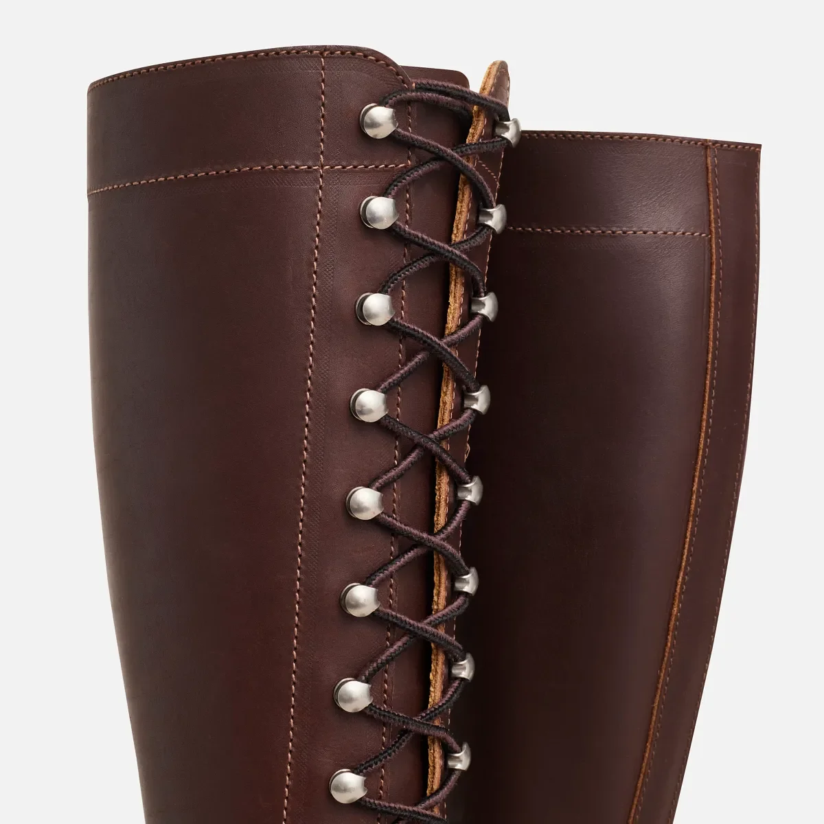 Gloria Damen-Hochtiefstiefel aus Mahagoni-„Oro-iginal“-Leder