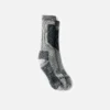 Hochwertige, besonders dicke, wadenhohe Unisex-Socken aus Merinowollmischung in Schwarz