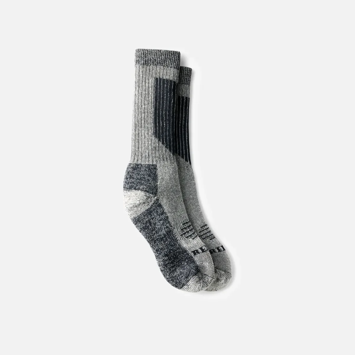 Hochwertige, besonders dicke, wadenhohe Unisex-Socken aus Merinowollmischung in Schwarz