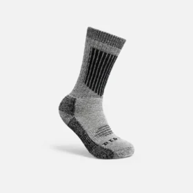 Hochwertige, besonders dicke, wadenhohe Unisex-Socken aus Merinowollmischung in Schwarz