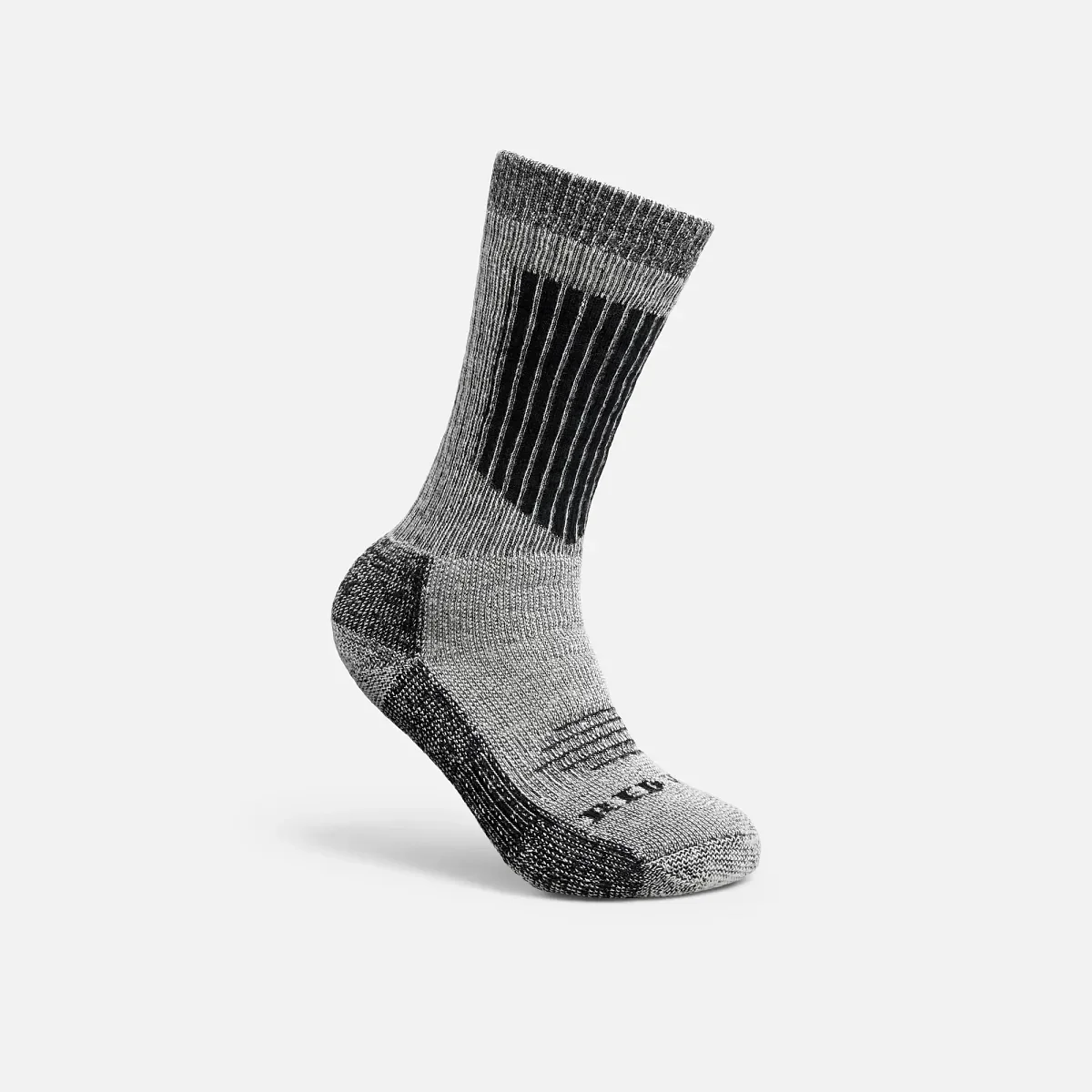 Hochwertige, besonders dicke, wadenhohe Unisex-Socken aus Merinowollmischung in Schwarz