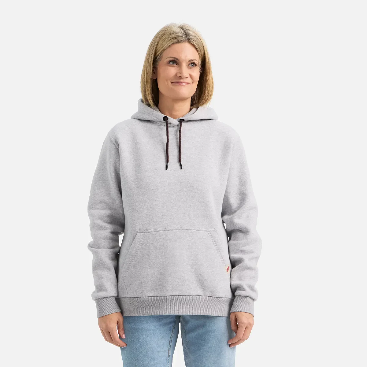 Hoodie Damen-Hoodie in Meliergrau