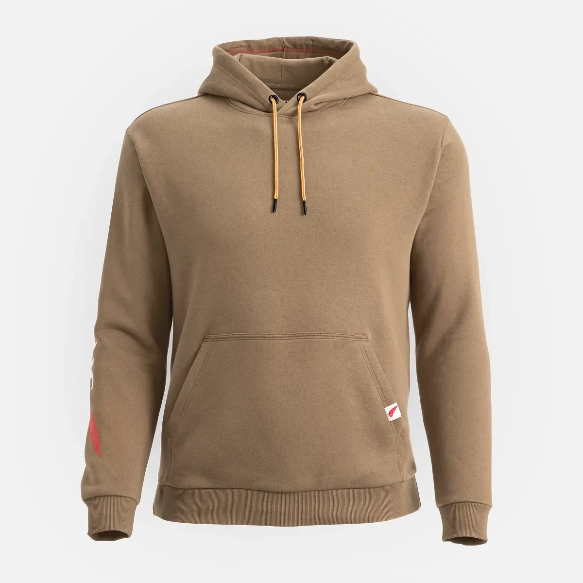 Hoodie mit Ärmelaufdruck – Herren-Hoodie in Braun