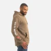 Hoodie mit Ärmelaufdruck – Herren-Hoodie in Braun