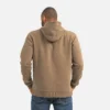 Hoodie mit Ärmelaufdruck – Herren-Hoodie in Braun