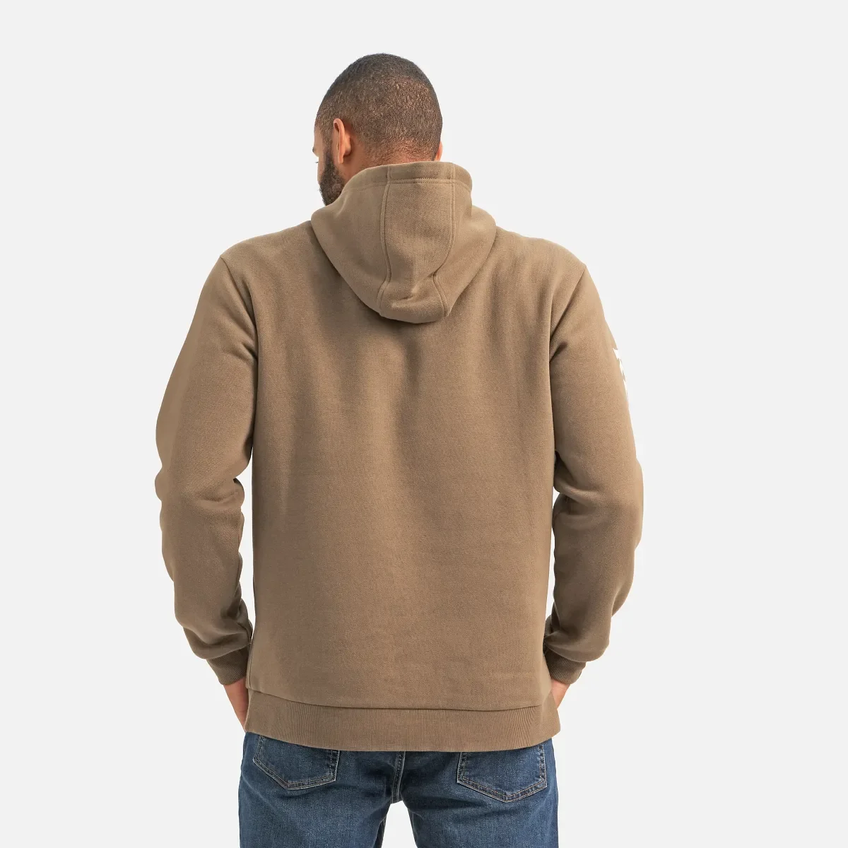 Hoodie mit Ärmelaufdruck – Herren-Hoodie in Braun
