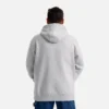 Hoodie mit Ärmelaufdruck – Herren-Hoodie in Hellgrau meliert