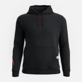 Hoodie mit Ärmelprint – Herren-Hoodie in Schwarz