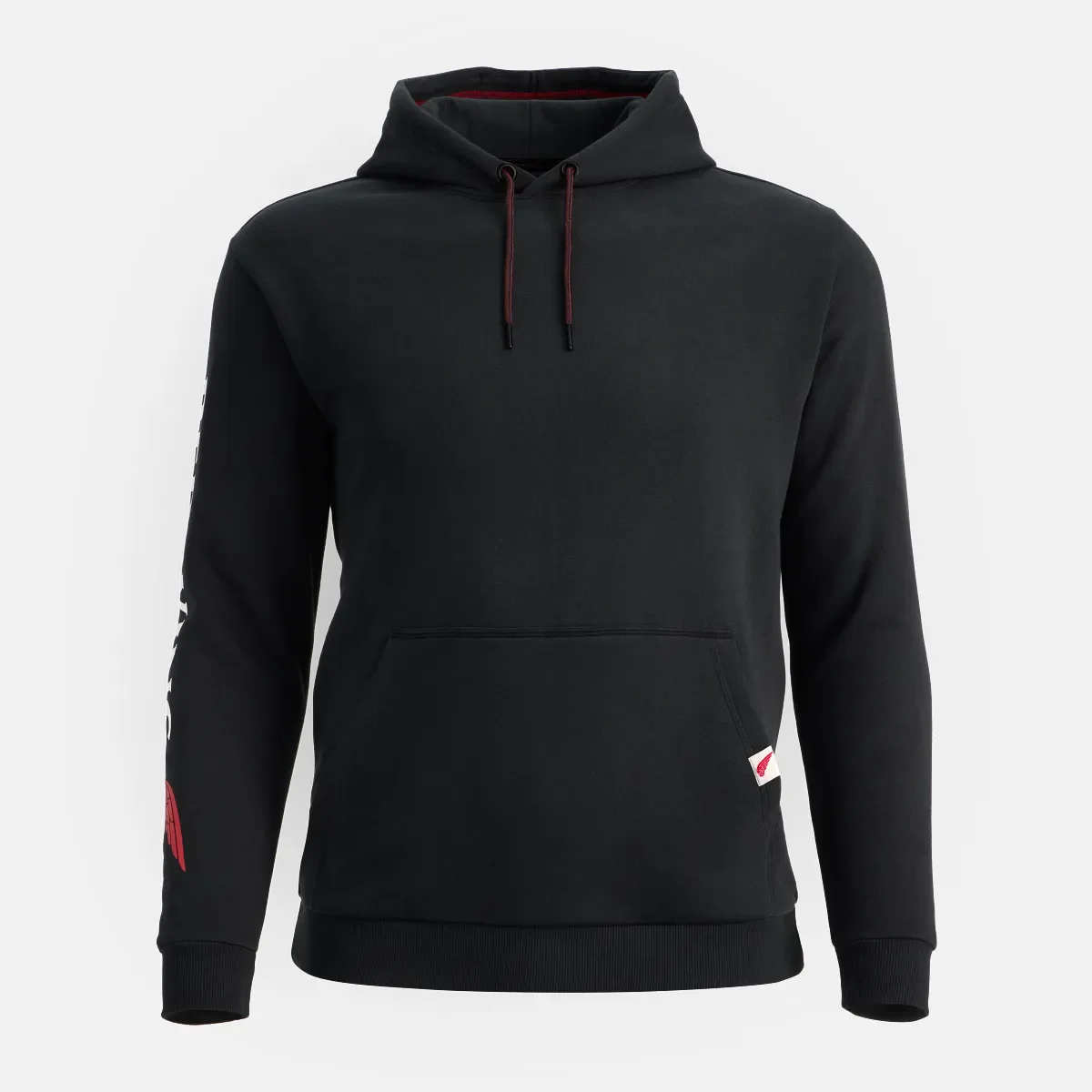Hoodie mit Ärmelprint – Herren-Hoodie in Schwarz