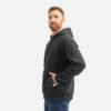 Hoodie mit Ärmelprint – Herren-Hoodie in Schwarz