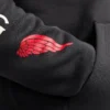 Hoodie mit Ärmelprint – Herren-Hoodie in Schwarz