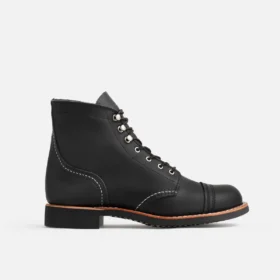 Iron Ranger® Damen-Kurzstiefel aus schwarzem Boundary-Leder