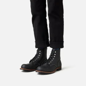 Iron Ranger® Herren-6-Zoll-Stiefel aus schwarzem Harness-Leder