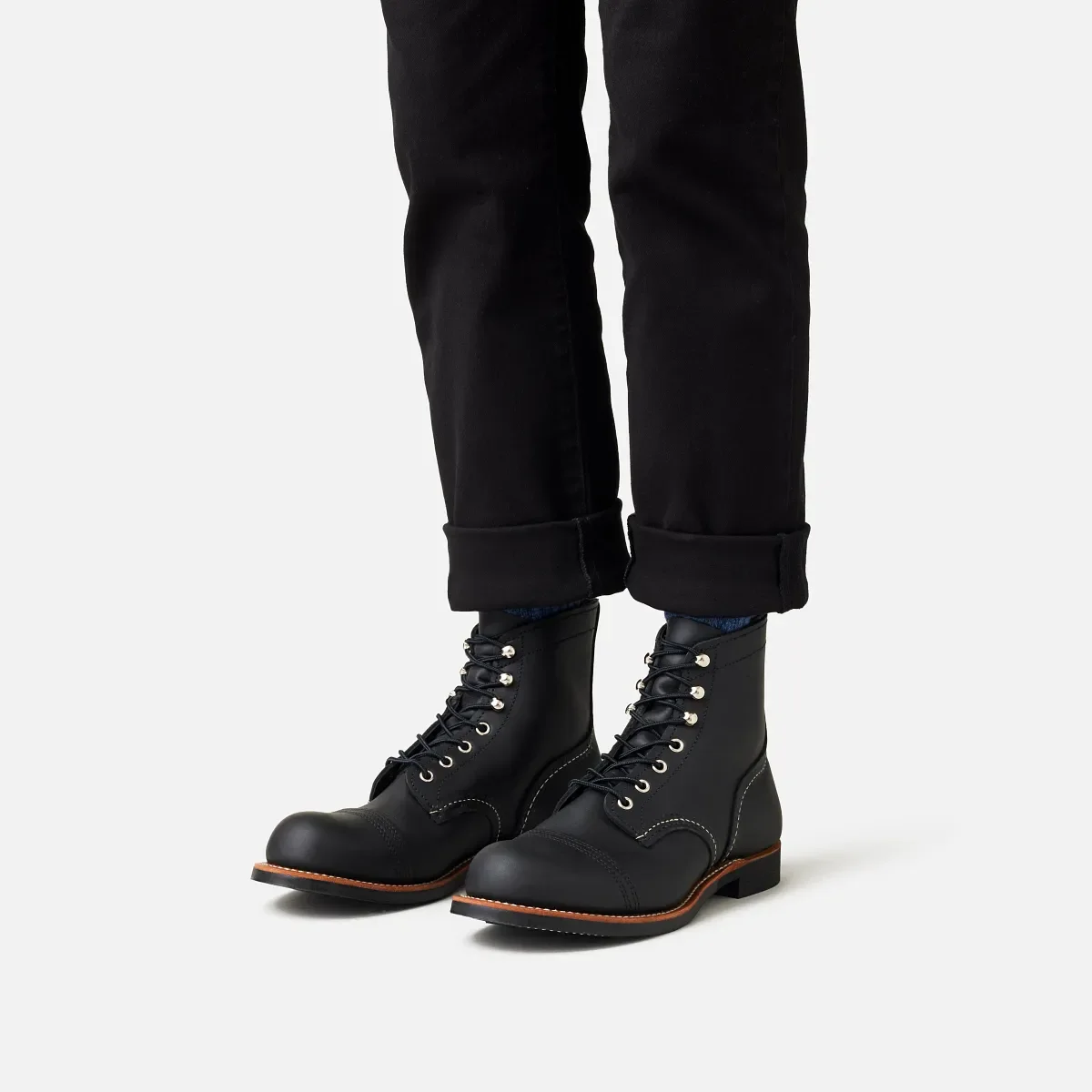 Iron Ranger® Herren-6-Zoll-Stiefel aus schwarzem Harness-Leder