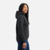 Kapuzenpullover Damen-Kapuzenpullover in Schwarz
