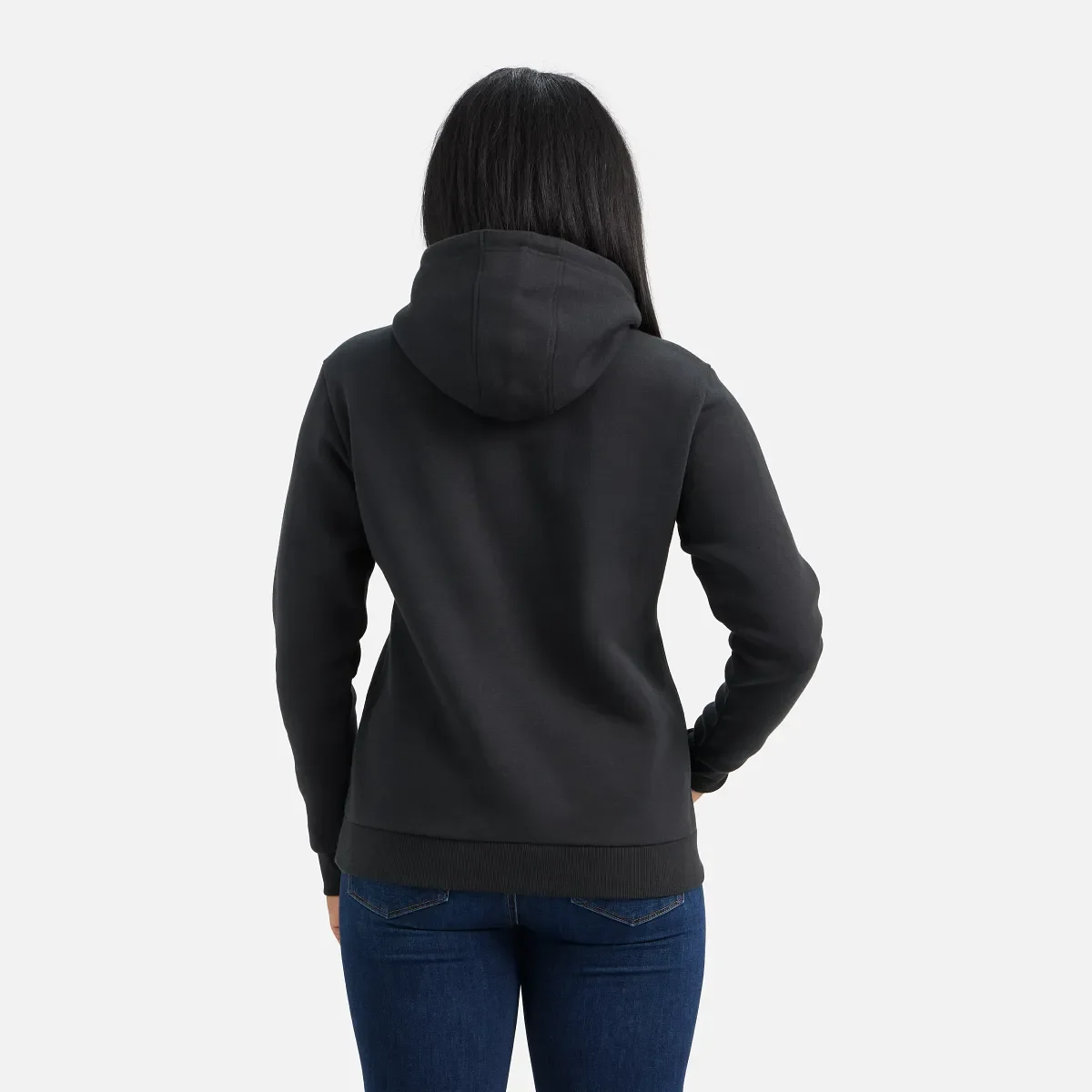 Kapuzenpullover Damen-Kapuzenpullover in Schwarz