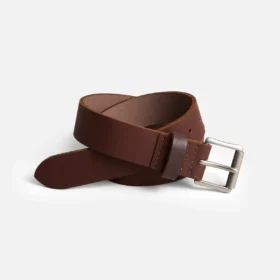 Klassischer Heritage-Ledergürtel für Herren aus Amber Pioneer-Leder