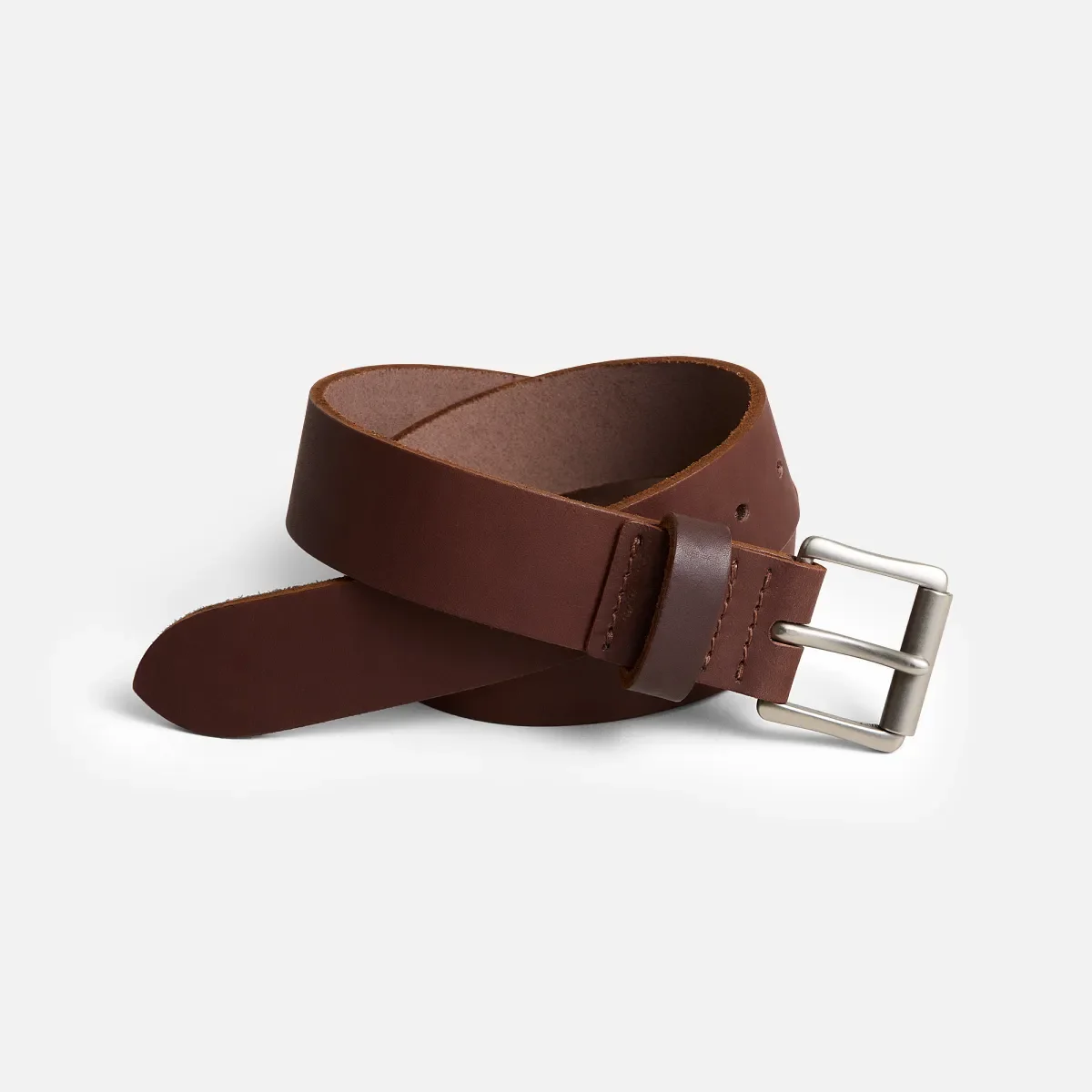 Klassischer Heritage-Ledergürtel für Herren aus Amber Pioneer-Leder
