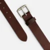 Klassischer Heritage-Ledergürtel für Herren aus Amber Pioneer-Leder