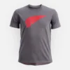 Kurzarm-T-Shirt mit Flügelmotiv – Herren-Kurzarmhemd in Dunkelgrau