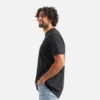 Kurzarm-T-Shirt mit Flügelmotiv – Herren-Kurzarmhemd in Schwarz