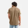 Kurzarm-T-Shirt mit Tasche Herren-Kurzarm-T-Shirt in Braun