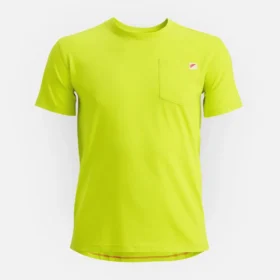 Kurzarm-T-Shirt mit Tasche Herren-Kurzarm-T-Shirt in leuchtendem Grün