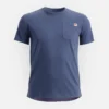 Kurzarm-T-Shirt mit Tasche Herren-Kurzarm-T-Shirt in Marineblau