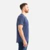 Kurzarm-T-Shirt mit Tasche Herren-Kurzarm-T-Shirt in Marineblau