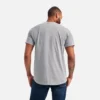 Kurzarm-T-Shirt mit Tasche Herren-Kurzarm-T-Shirt in Meliergrau