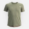 Kurzarm-T-Shirt mit Tasche Herren-Kurzarm-T-Shirt in Olivgrün