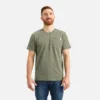 Kurzarm-T-Shirt mit Tasche Herren-Kurzarm-T-Shirt in Olivgrün