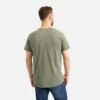 Kurzarm-T-Shirt mit Tasche Herren-Kurzarm-T-Shirt in Olivgrün