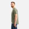 Kurzarm-T-Shirt mit Tasche Herren-Kurzarm-T-Shirt in Olivgrün
