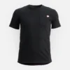 Kurzarm-T-Shirt mit Tasche Herren-Kurzarm-T-Shirt in Schwarz