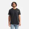 Kurzarm-T-Shirt mit Tasche Herren-Kurzarm-T-Shirt in Schwarz