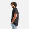 Kurzarm-T-Shirt mit Tasche Herren-Kurzarm-T-Shirt in Schwarz