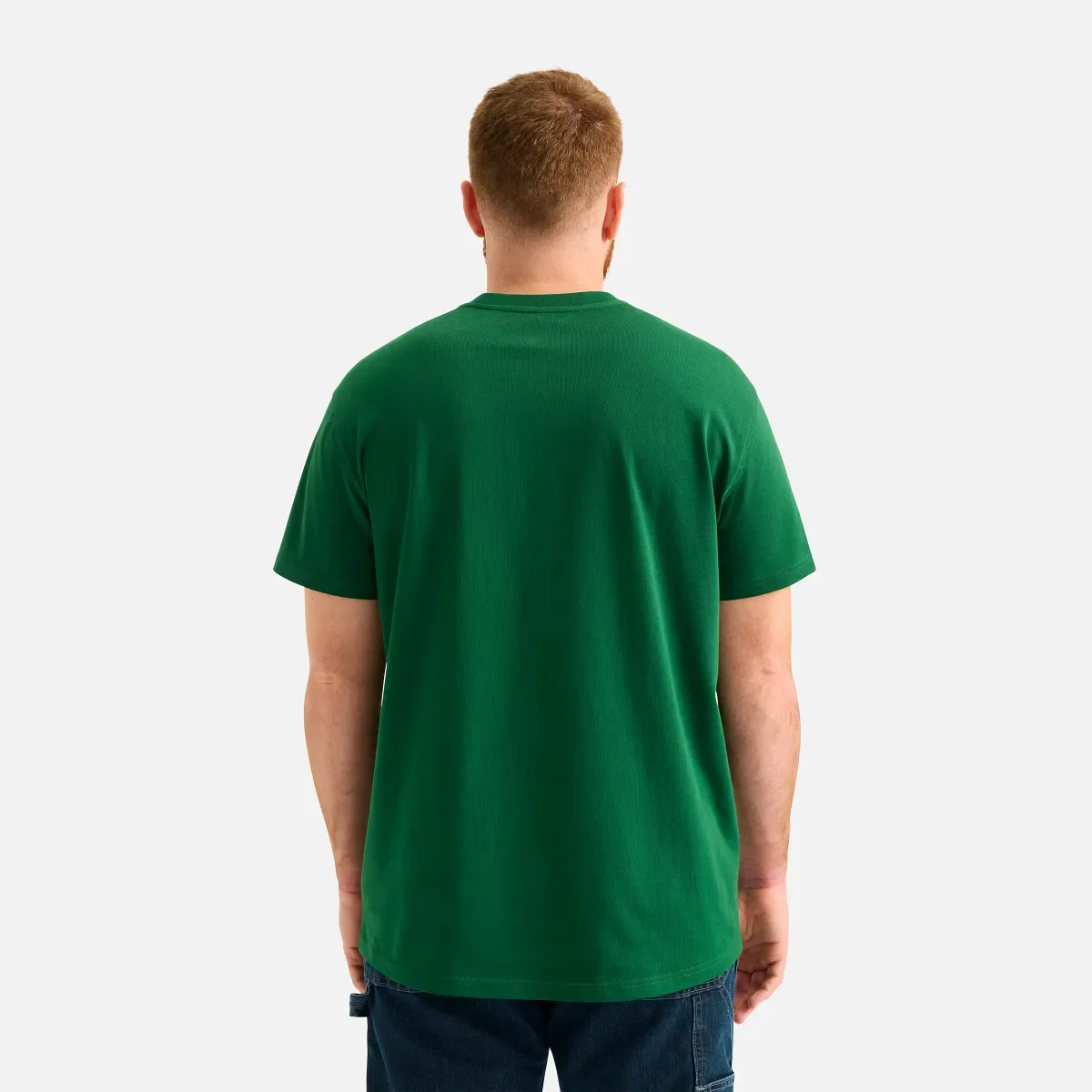 Kurzarm-T-Shirt mit Tasche Herren-Kurzarm-T-Shirt in Waldgrün