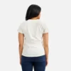 Kurzarm-Wing-T-Shirt Damen-Kurzarm-T-Shirt in Weiß