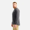 Langarm-T-Shirt mit Tasche und Aufdruck auf dem Ärmel – Herren-Langarm-T-Shirt in Asphalt