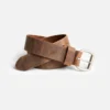 Leder-Gürtel mit Roller Bar – Red Wing-Leder-Gürtel mit Roller Bar in Braun