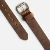 Leder-Gürtel mit Roller Bar – Red Wing-Leder-Gürtel mit Roller Bar in Braun