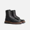 Logger Herrenstiefel „Logger“ aus schwarzem „Oil Slick“-Leder
