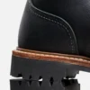 Logger Herrenstiefel „Logger“ aus schwarzem „Oil Slick“-Leder