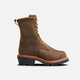 LoggerMax Herren-Logger-Stiefel, 9 Zoll, Wasserdicht, mit Sicherheitsschuhen