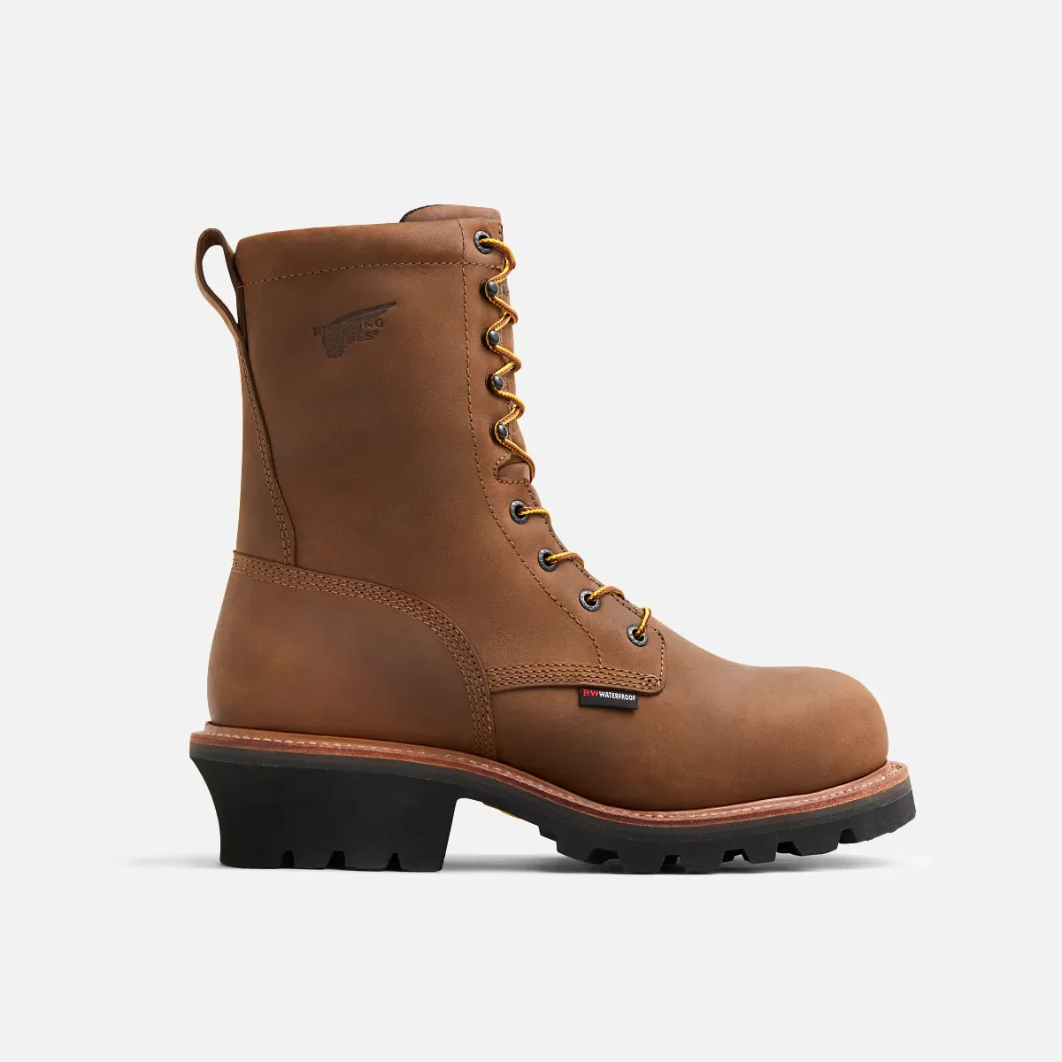 LoggerMax Herren-Stiefel, 9 Zoll, wasserdicht, gefüttert, mit Sicherheitsschuhen
