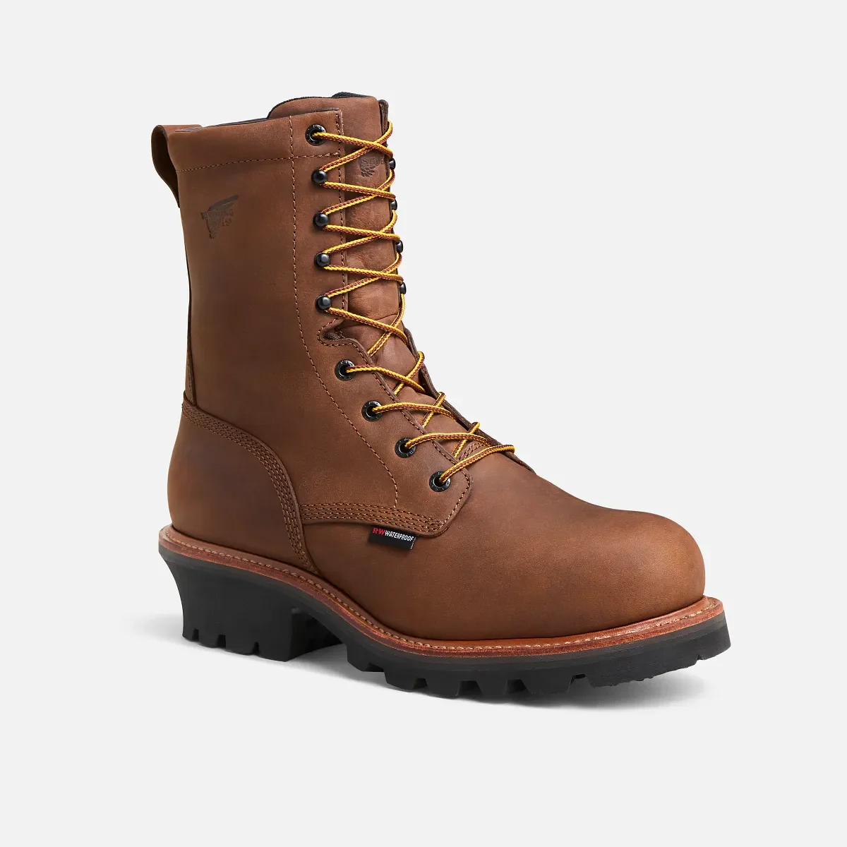 LoggerMax Herren-Stiefel, 9 Zoll, wasserdicht, gefüttert, mit Sicherheitsschuhen