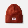 Logo-Strickmütze – Unisex-Strickmütze in Rostrot