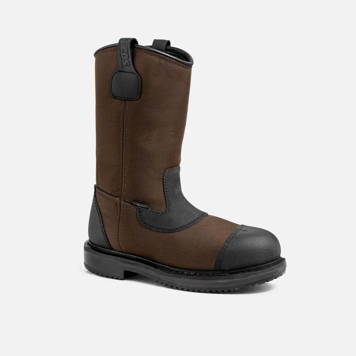 MaxBond Herren-Stiefel, 11 Zoll, Wasserdicht, mit Sicherheitsschuhen, zum Hineinschlüpfen